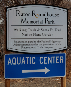 Raton Round House Memorial Park Signs
